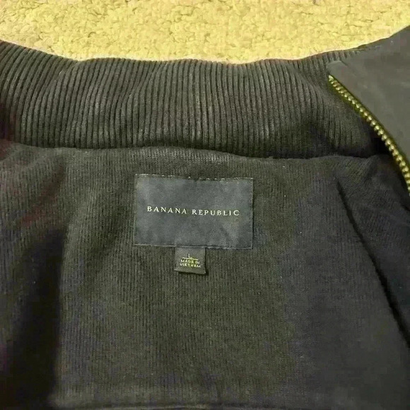 Ladies‎ Banana Republic blue jacket nylon and knit. Size large. - Picture 7 of 10